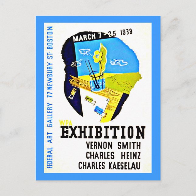 Postcard-Boston WPA Posters-20 Postkarte (Vorderseite)