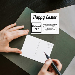 Postcard Business Oaster White Holiday Feiertagspostkarte
