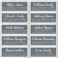 Postcard Calligraphy Wedding Guest Address Labels
