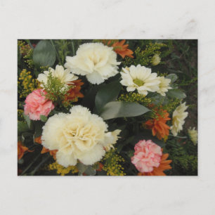 Postcard Carnation Bouquet Postkarte