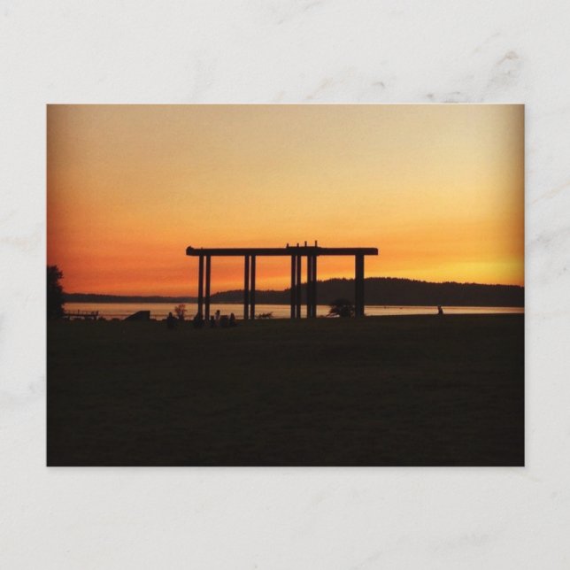 Postcard - Chambers Bay Sunset Postkarte (Vorderseite)
