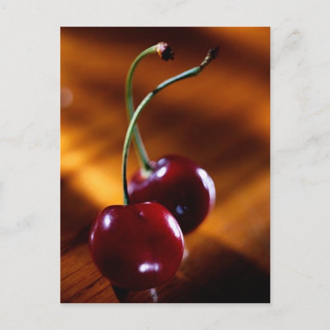 POSTCARD CHERRY PAIR POSTKARTE (Vorderseite)