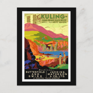 Postcard China Gruß Vintag Postkarte