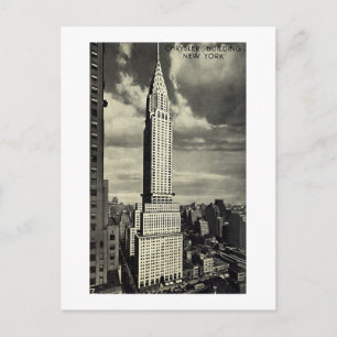 Postcard, Chrysler Gebäude, New York City Postkarte