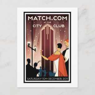 Postcard - City Club Art Deco. Sammbar. Postkarte
