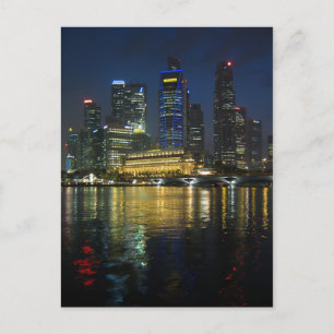Postcard City Skyline, Marina Bay, Singapur Postkarte