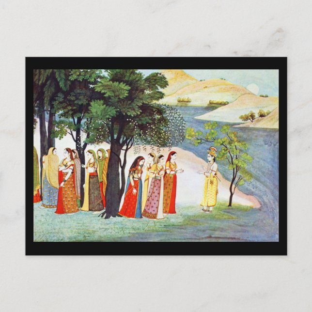 Postcard-Classic Art-Indischer Maler 9 Postkarte (Vorderseite)