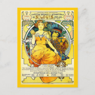 Postcard-Classic/Vintag Art-Mucha 23 Postkarte