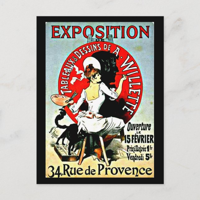 Postcard-Classic/Vintag-Jules Chéret 12 Postkarte (Vorderseite)