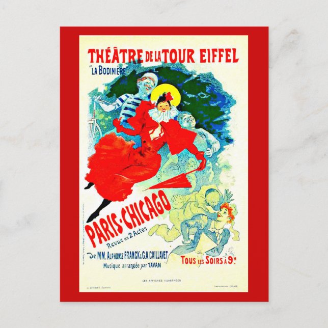 Postcard-Classic/Vintag-Jules Chéret 36 Postkarte (Vorderseite)