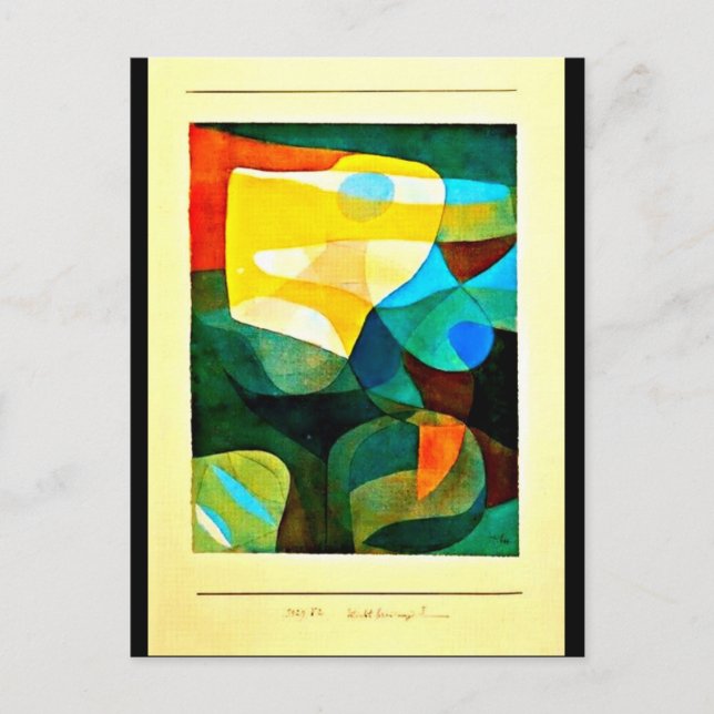 Postcard-Classic/Vintag-Paul Klee 59 Postkarte (Vorderseite)