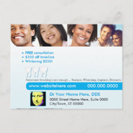 Postcard-Dental Wird Sometimes brushing is not eno Postkarte