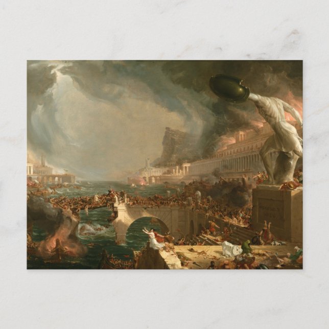 Postcard Der Kurs des Empire Destruction Cole T. Postkarte (Vorderseite)