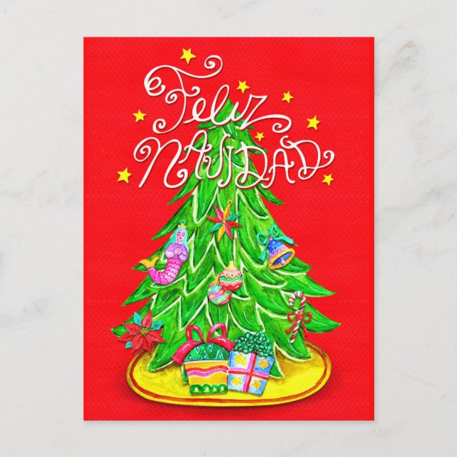 Postcard des mexikanischen Weihnachtsbaumes Postkarte (Vorderseite)