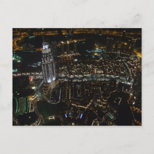 Postcard Dubai (bei Nacht), Saudi-Arabien Postkarte