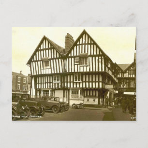 Postcard, Evesham, Worcestershire, 1937 Postkarte