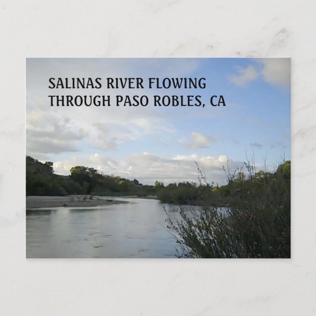 POSTCARD: Fluss Salinas in Paso Robles Postkarte (Vorderseite)