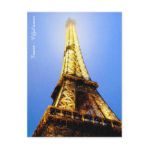 Postcard Frankreich Eiffelturm