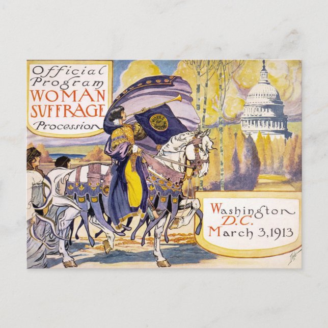 Postcard Frauenwahlverfahren Washington D.C. Postkarte (Vorderseite)