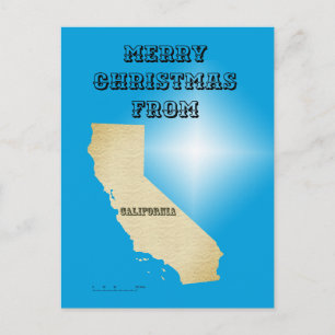 Postcard - Frohe Weihnachten aus Kalifornien Postkarte