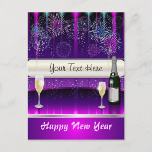 Postcard glücklich Neues Jahr Feiertagspostkarte