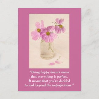 Postcard "Glücklichsein ist nicht gemein ..." Postkarte