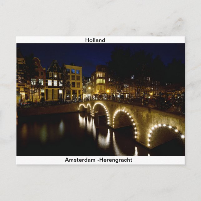 Postcard Grußkarte aus Amsterdam-Holland Postkarte (Vorderseite)