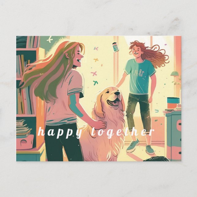 Postcard Happy Together Postkarte (Vorderseite)