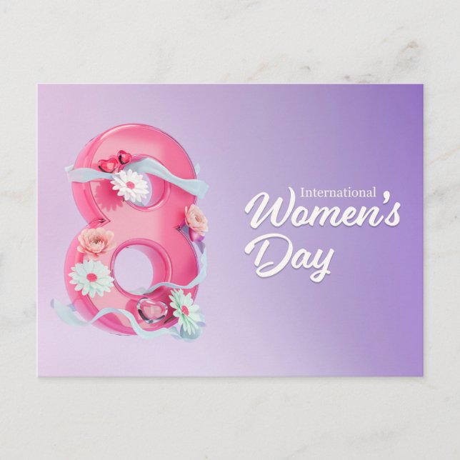 postcard international women's day 8 postkarte (Vorderseite)