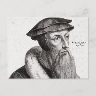 Postcard - John Calvin "Diese Postkarte hat mich a