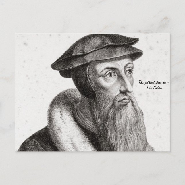 Postcard - John Calvin "Diese Postkarte hat mich a (Vorderseite)