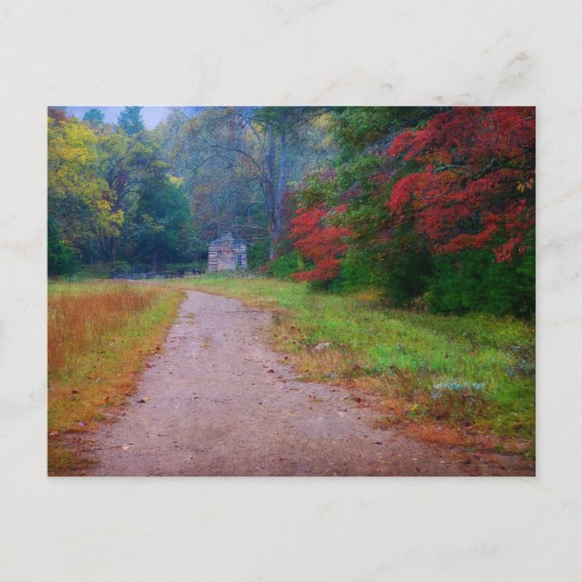 Postcard - John Oliver Cabin - Cades Cove, TN Postkarte (Vorderseite)