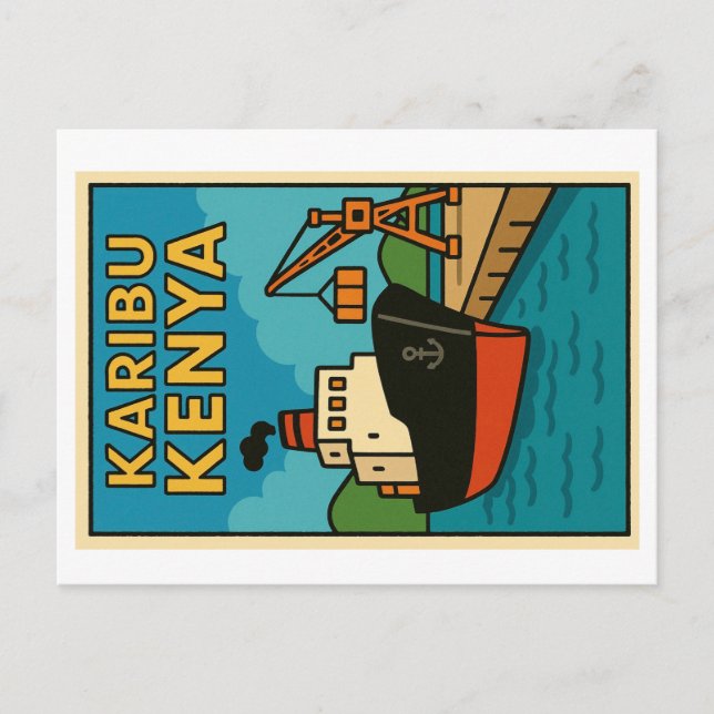 Postcard - Karibu Kenya Postkarte (Vorderseite)