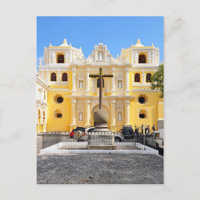 Postcard La Merced Church, Antigua, Guatemala Postkarte (Vorderseite)