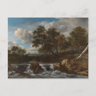 Postcard Landschaft Wasserfall Postkarte