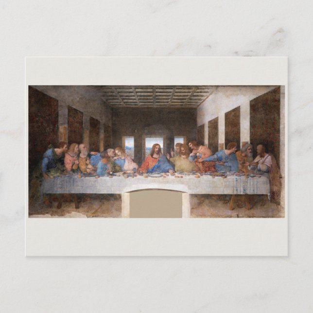 POSTCARD : LEONARDO DA VINCI: LETZTER UNTERSTÜTZER POSTKARTE (Vorderseite)