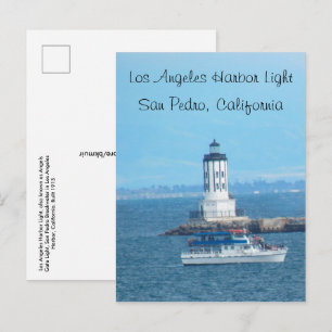 Postcard - Los Angeles Hafen Light Einladungspostkarte