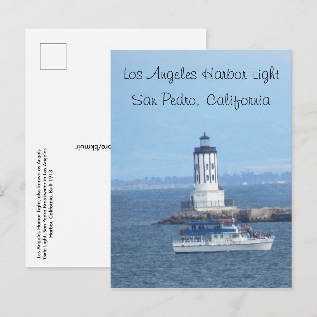 Postcard - Los Angeles Hafen Light Einladungspostkarte (Vorne/Hinten)