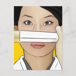 Postcard Lucy Lu Kill Bill Postkarte