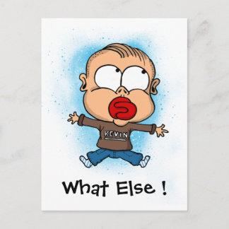 Postcard "lustiges Baby" Was sonst noch! Postkarte