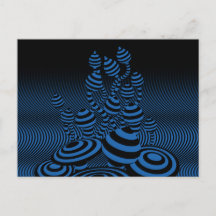 Postcard Magic Mushrooms optischer geometrischer E