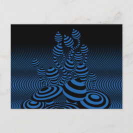 Postcard Magic Mushrooms optischer geometrischer E Ankündigungspostkarte