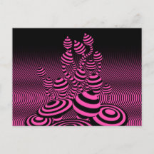 Postcard Magic Mushrooms optischer geometrischer E