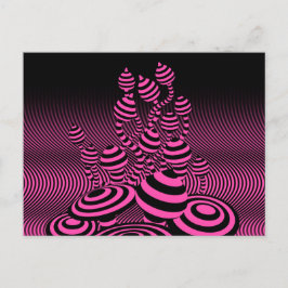 Postcard Magic Mushrooms optischer geometrischer E Ankündigungspostkarte