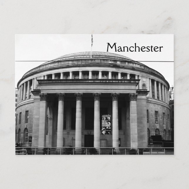 Postcard Manchester Central Library Postkarte (Vorderseite)