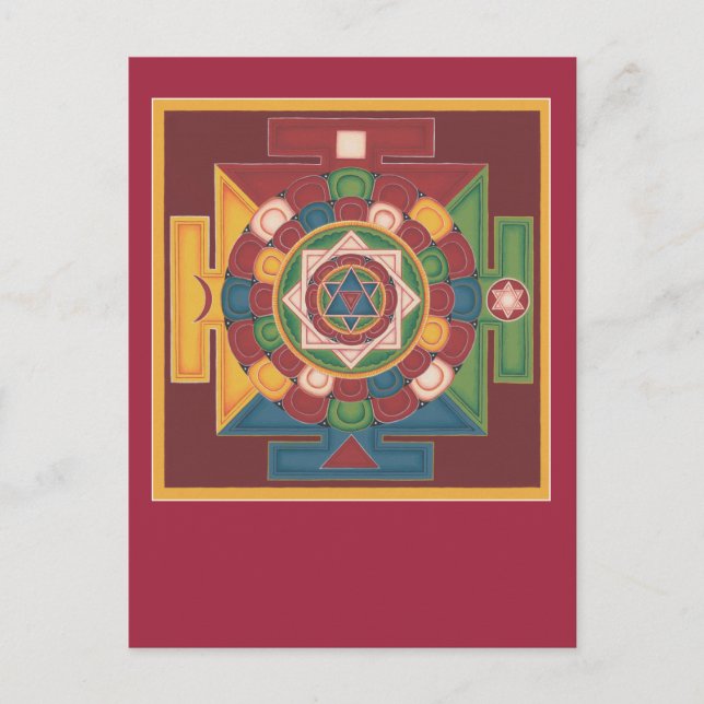 POSTCARD Mandala der 5 Elemente Postkarte (Vorderseite)
