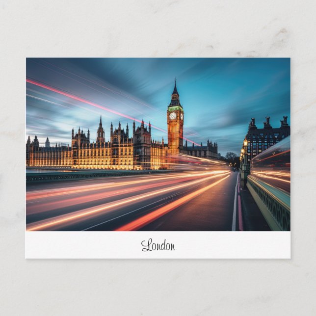 Postcard mit Big Ben, London. Postkarte (Vorderseite)