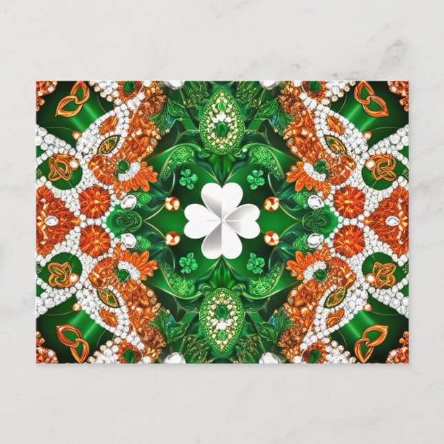 Postcard mit Irland Colors Design Postkarte (Vorderseite)