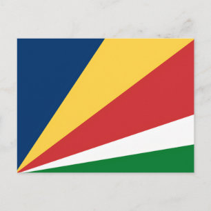 Postcard mit Seychelles Colors Design Postkarte