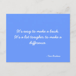 Postcard mit Tom Brokaw Postkarte